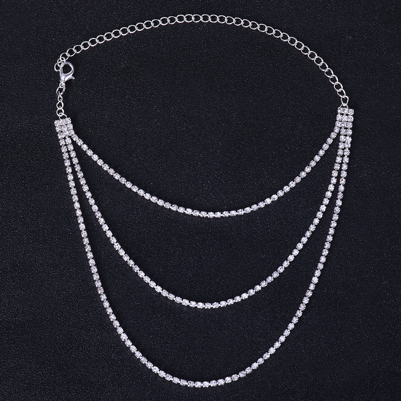 Stonefans, cristal, multistrat, toc înalt, gleznă, bijuterii, pantofi pentru femei, simplu, gleznă, desculț, picior, bijuterii, lanț pentru picioare, cadou pentru femei