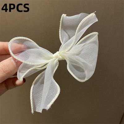 Édes hálós masni hajcsat Koreai Streamer fejdísz Hajkiegészítők Női Pure Desire Super Fairy fonott hajpántok
