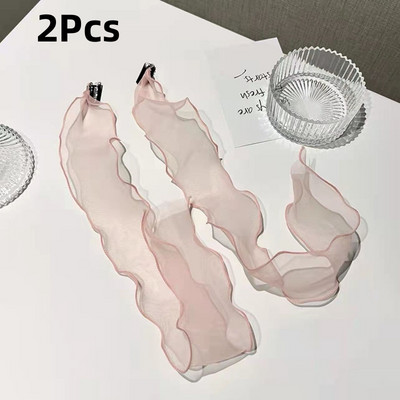 Édes hálós masni hajcsat Koreai Streamer fejdísz Hajkiegészítők Női Pure Desire Super Fairy fonott hajpántok
