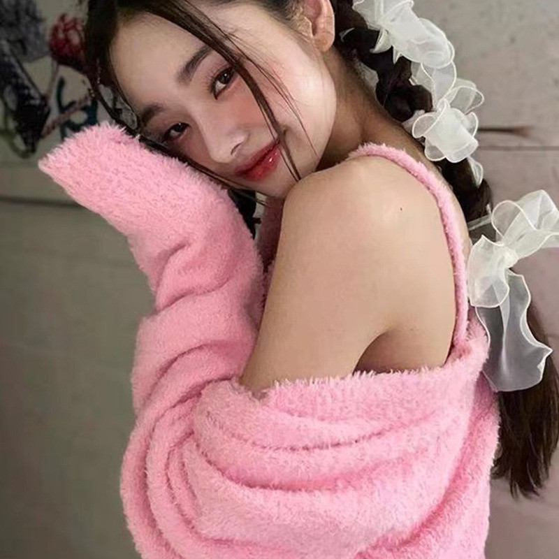 Édes hálós masni hajcsat Koreai Streamer fejdísz Hajkiegészítők Női Pure Desire Super Fairy fonott hajpántok