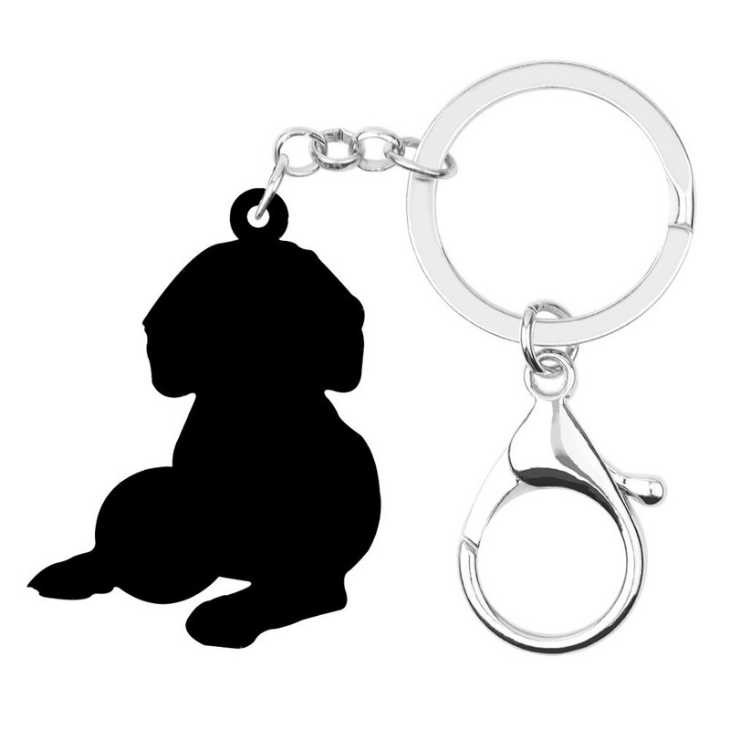 Breloc pentru câini drăguți Beagles acrilic Bonsny Breloc lung Bijuterii animale de companie Breloc pentru copii Adolescenți Breloc cadou clasic de aniversare