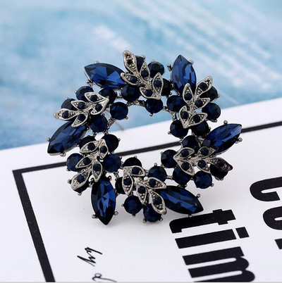 Morkopela suurte lilledega kristallpross naistele moodne pross, nõelkimp, kivikimp, prossid ja nööpnõelad salliklambriga ehted