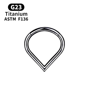 G23 inel cu cerc pentru nas din titan, aur, cu diafragmă, cercei cu bile piercing, Helix, cartilaj, tragus, bijuterii sexy pentru corp.