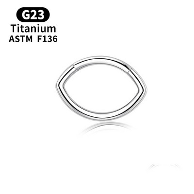 G23 inel cu cerc pentru nas din titan, aur, cu diafragmă, cercei cu bile piercing, Helix, cartilaj, tragus, bijuterii sexy pentru corp.