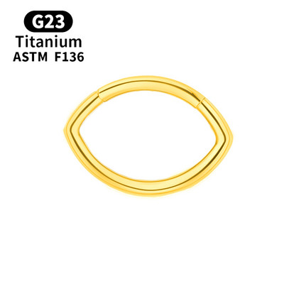 G23 inel cu cerc pentru nas din titan, aur, cu diafragmă, cercei cu bile piercing, Helix, cartilaj, tragus, bijuterii sexy pentru corp.