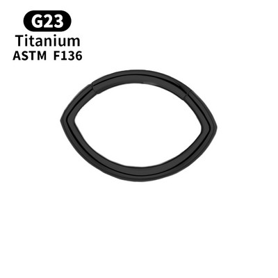 G23 inel cu cerc pentru nas din titan, aur, cu diafragmă, cercei cu bile piercing, Helix, cartilaj, tragus, bijuterii sexy pentru corp.