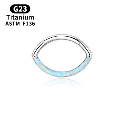 G23 inel cu cerc pentru nas din titan, aur, cu diafragmă, cercei cu bile piercing, Helix, cartilaj, tragus, bijuterii sexy pentru corp.