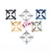 1 buc Cea mai recentă rundă de șuruburi din oțel inoxidabil Piercing pentru corp inel pentru lapte matern