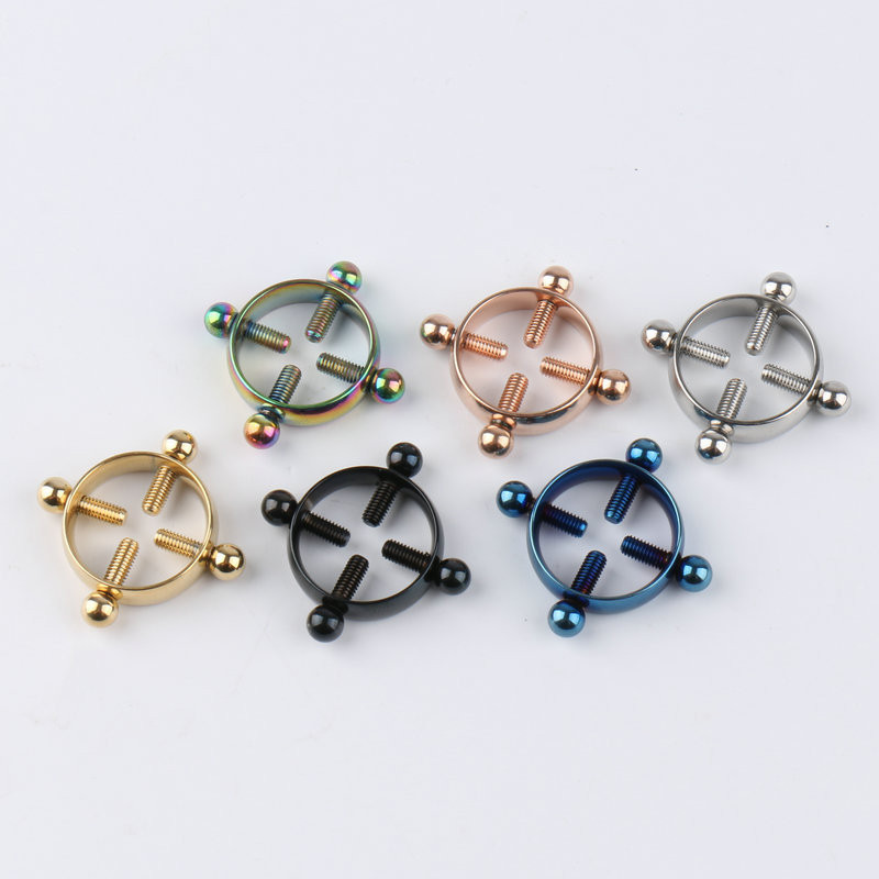 1 buc Cea mai recentă rundă de șuruburi din oțel inoxidabil Piercing pentru corp inel pentru lapte matern