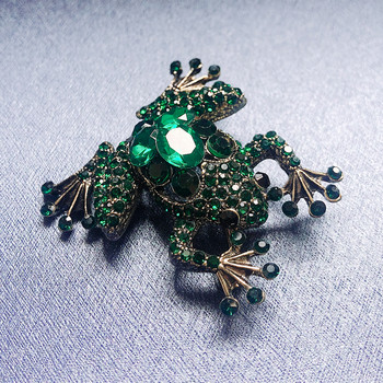 Morkopela Scorpion Frog Tortoise Rhinestone Brooch Pin Vintage Women Crystal Pin Шал Щипка Аксесоари Игли и брошки