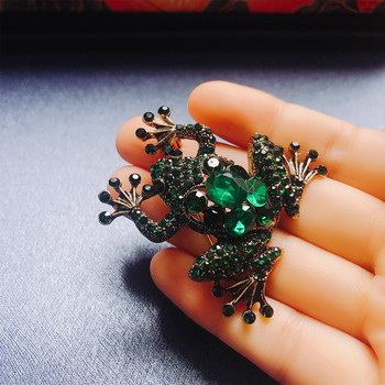 Morkopela Scorpion Frog Tortoise Rhinestone Brooch Pin Vintage Women Crystal Pin Шал Щипка Аксесоари Игли и брошки