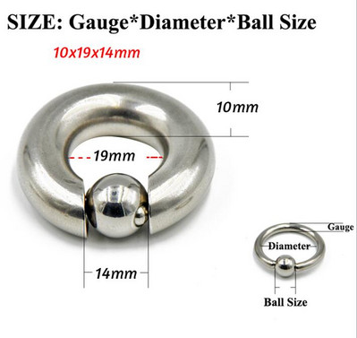 1 buc Inele de cerc captive din oțel chirurgical de mărime amestecată BCR Inel Sprânceană Tragus Piercing ureche Închidere la nas Bară pentru mamelon Buze Bijuterii pentru corp