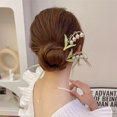 2022 New Drop Glaze Bell Orchid Hajtű Női Nyári Divat Hajcsat Elegáns Női Hajrudak Hajkiegészítők