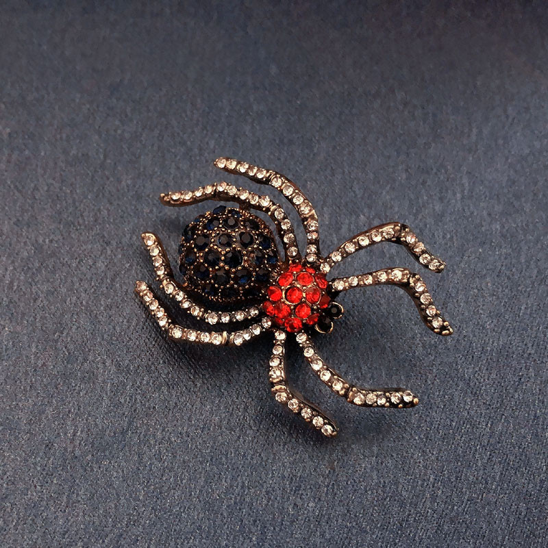 Broșă cu stras de păianjen Morkopela Moda bărbați, femei, broșe pentru costum, bijuterii, cel mai bun cadou, ace pentru haine, accesorii