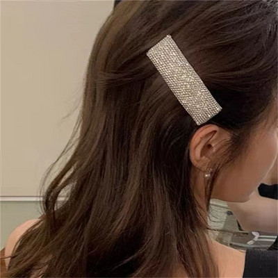 Agrafă de păr cu strasuri strălucitoare de modă 2022, agrafă de păr pentru femei, breton, temperament, bijuterii, cadou de petrecere de nuntă