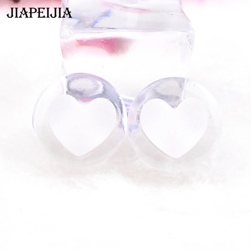 6-30mm dopuri de urechi acrilice de culoare solidă Manometre și tuneluri în formă de inimă pentru extensie pentru urechi Cercei piercing urechi