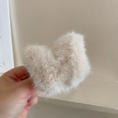 Coreeană nouă modă femei drăguț fluture pluș gheare pentru păr dulce decorați coada de cal gheare cleme agrafe de păr accesorii pentru fete