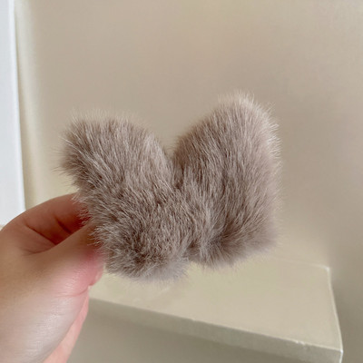 Coreeană nouă modă femei drăguț fluture pluș gheare pentru păr dulce decorați coada de cal gheare cleme agrafe de păr accesorii pentru fete