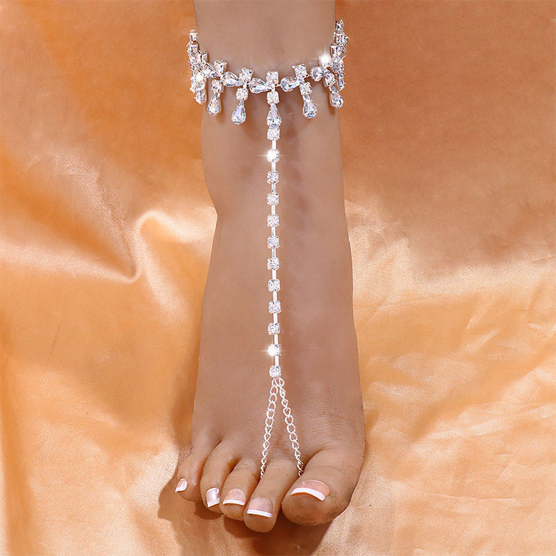 Stonefans, strasuri, pandantiv, bijuterii pentru picioare, gleznele pentru femei, 2022, accesorii de plajă, brățară, bijuterii pentru picioare de vară, sandale desculțe