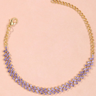 StoneFans Strass Boemia Losange gleznă Brățară Comerț cu ridicata pentru femei Indian drăguț Sandale desculțe Bijuterii pentru picioare de plajă gleznă