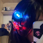 Agrafe de păr noi cu bec luminos LED pentru fată Iluminare amuzantă Agrafă de păr cu bec simulat strălucitor Accesorii de păr pentru femei