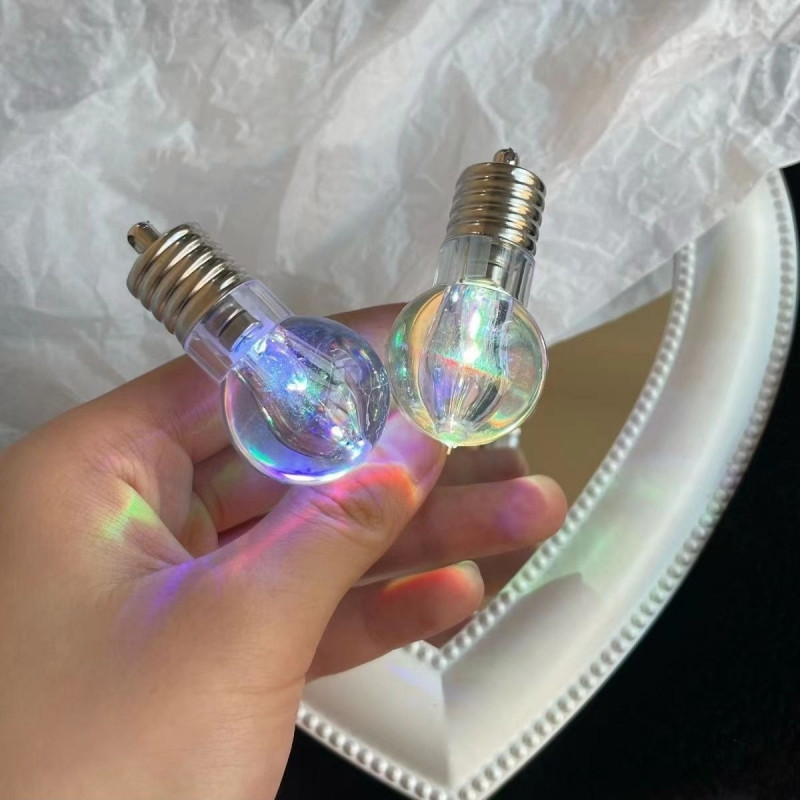 Agrafe de păr noi cu bec luminos LED pentru fată Iluminare amuzantă Agrafă de păr cu bec simulat strălucitor Accesorii de păr pentru femei