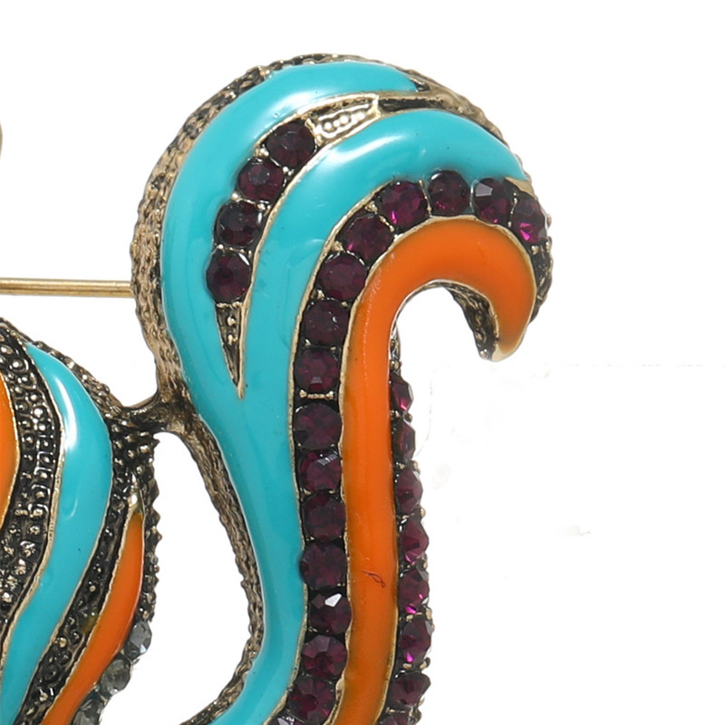 Moropela Veverita Ace Email Perle Simulate Brosa Animal Femei Barbat Banchet Brose si Ace Bijuterii Accesorii Clip pentru esarfa