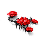 Morkopela Roșu și Albastru Trandafir Design Scorpion Broșă Doamnelor Mare Email Floare Insecte Esarfă Cataramă Bijuterii Cadou pentru Femei Petrecere