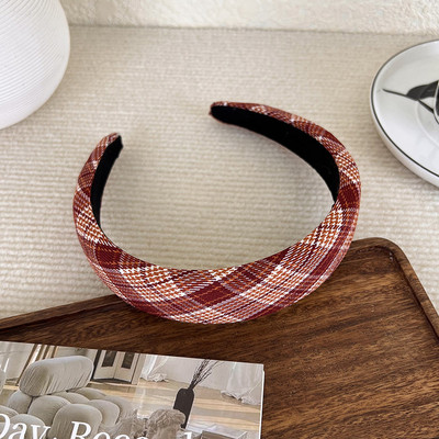 Banda de păr din burete de lână tricotată de epocă de modă coreeană Bentita de păr de Anul Nou de Crăciun pentru femei Accesorii de păr temperament