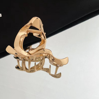 Versiune coreeană Metal Geometric Ac de păr Bowknot Hollow Grab Clip de păr Duckbill Clip Femei Accesorii de păr