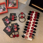 Moda coreeană de Anul Nou acrilic Love Star Duckbill Clip de păr fetiță Sweet Breton Clip accesorii de păr pentru femei