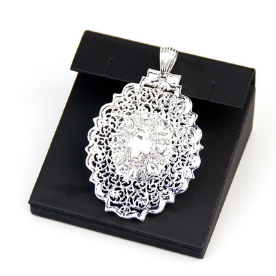 Sunspicems 2021 broșă de aur pentru femei, Maroc, ace de caftan, bijuterii de nuntă de cristal rotunde, broșă-pandavant, cadou de mireasă cu dublă utilizare