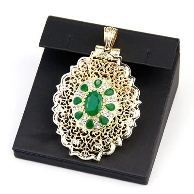 Sunspicems 2021 broșă de aur pentru femei, Maroc, ace de caftan, bijuterii de nuntă de cristal rotunde, broșă-pandavant, cadou de mireasă cu dublă utilizare