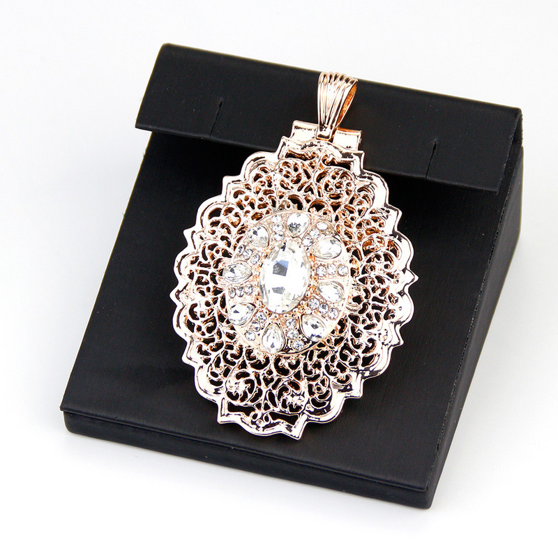 Sunspicems 2021 broșă de aur pentru femei, Maroc, ace de caftan, bijuterii de nuntă de cristal rotunde, broșă-pandavant, cadou de mireasă cu dublă utilizare