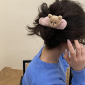 Moda coreeană urs de pluș ac de păr pentru fete acrilic banană clemă coadă de cal clemă duckbill accesorii de păr femei