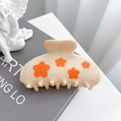 Acetat Imprimă Inimă Agrafă Păr Crab Dimensiune Medie Gheară Păr Fată Accesorii Păr Femei Brășete