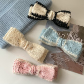 Agraf de păr vintage cu fundă prințesă agrafă pentru cap INS agrafă de primăvară cu temperament elegant pentru femei, accesorii de păr pentru fete de modă din Coreea