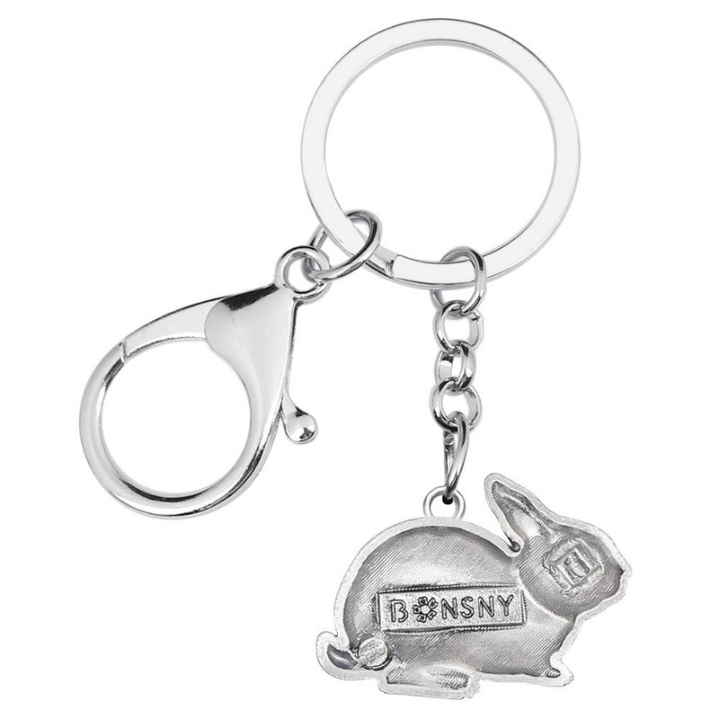 Breloc de iepure placat cu aur antic din aliaj Bonsny Breloc de chei cu animale drăguț Bijuterii pentru femei, accesoriu pentru poșeta cadou farmec pentru copii