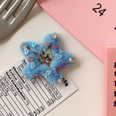 Millennium Spice Girl Metal Bear Star Agraf Femei Sweet Love Agrafe cu paiete Clip BB Clip pentru breton lateral