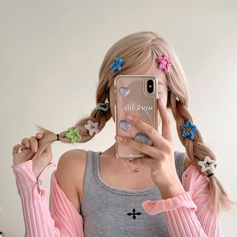 Millennium Spice Girl Metal Bear Star Agraf Femei Sweet Love Agrafe cu paiete Clip BB Clip pentru breton lateral