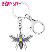 Breloc cu miere de albine din aliaj placat cu aur antic, breloc chei cu insecte, lanțuri chei pentru fete, bărbați, geantă cadou, accesorii pentru posetă