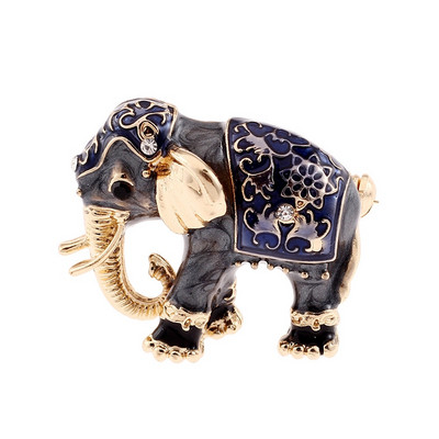 Broșe de elefant emailate la modă pentru femei Broșă cu animale drăguțe Accesorii pentru haine de iarnă Ace cadou pentru rucsacuri