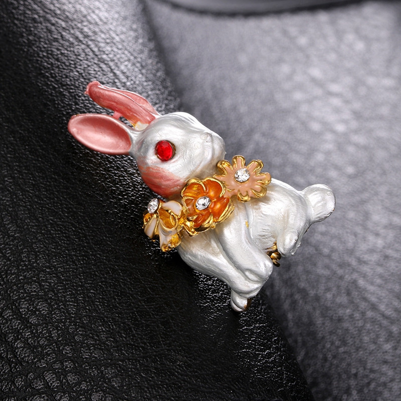 Vânzări directe din fabrică nouă, drăguț, email, broșă albă, cadou, accesoriu din aliaj de modă, corsaj pentru femei