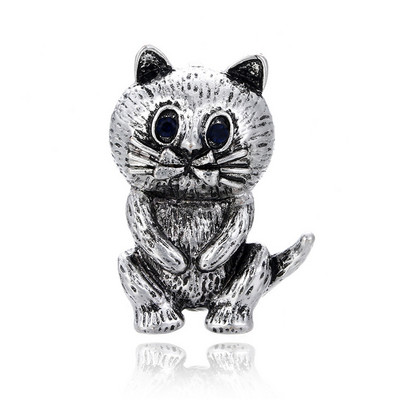 Ace metalice emailate drăguțe, amuzante, pisici și câini, broșe cu flori de animale pentru femei, bărbați, haine, eșarfă, cataramă, guler, bijuterii, ace de lux