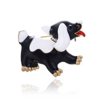 Ace metalice emailate drăguțe, amuzante, pisici și câini, broșe cu flori de animale pentru femei, bărbați, haine, eșarfă, cataramă, guler, bijuterii, ace de lux