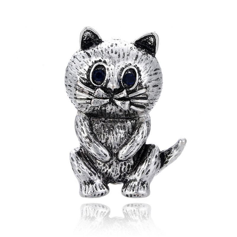 Ace metalice emailate drăguțe, amuzante, pisici și câini, broșe cu flori de animale pentru femei, bărbați, haine, eșarfă, cataramă, guler, bijuterii, ace de lux