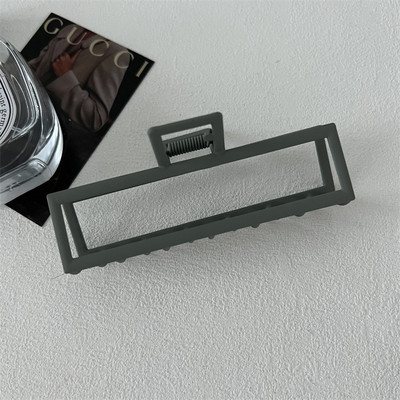 Agrafă de păr supradimensionată înghețată 2022 de primăvară, culoare nouă, temperament pătrat, gheare de păr mat, clemă de păr coreeană, accesorii de păr