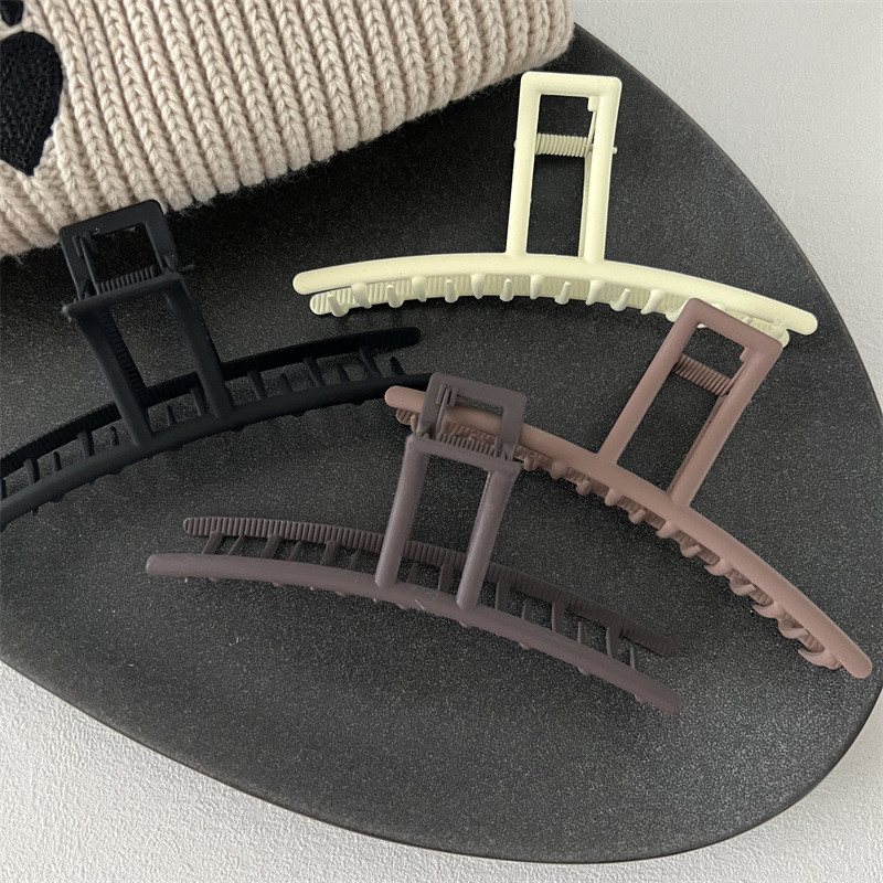 Agrafă de păr supradimensionată înghețată 2022 de primăvară, culoare nouă, temperament pătrat, gheare de păr mat, clemă de păr coreeană, accesorii de păr