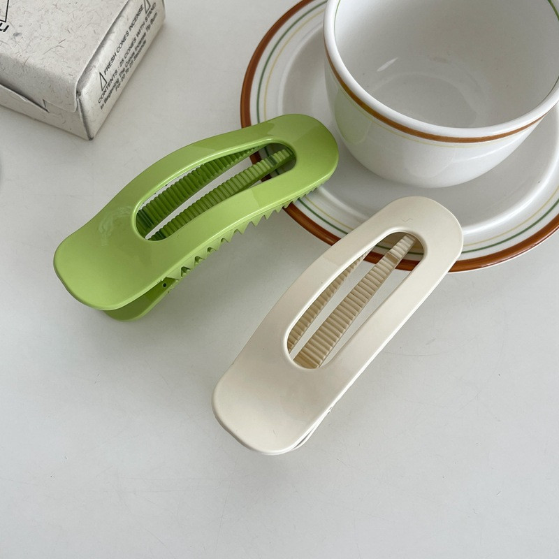 2022 de vară, cremă, alb, verde, agrafă de păr, agrafă de picătură de rață, agrafă de păr coreeană, din rășină de înaltă calitate, pentru femei