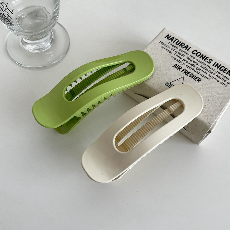 2022 de vară, cremă, alb, verde, agrafă de păr, agrafă de picătură de rață, agrafă de păr coreeană, din rășină de înaltă calitate, pentru femei